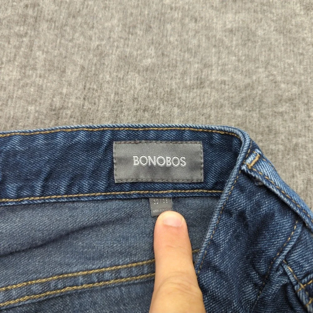Bonobos Jeans Mens 32x36 Blue Tailored Stretch Casual‎ Preppy